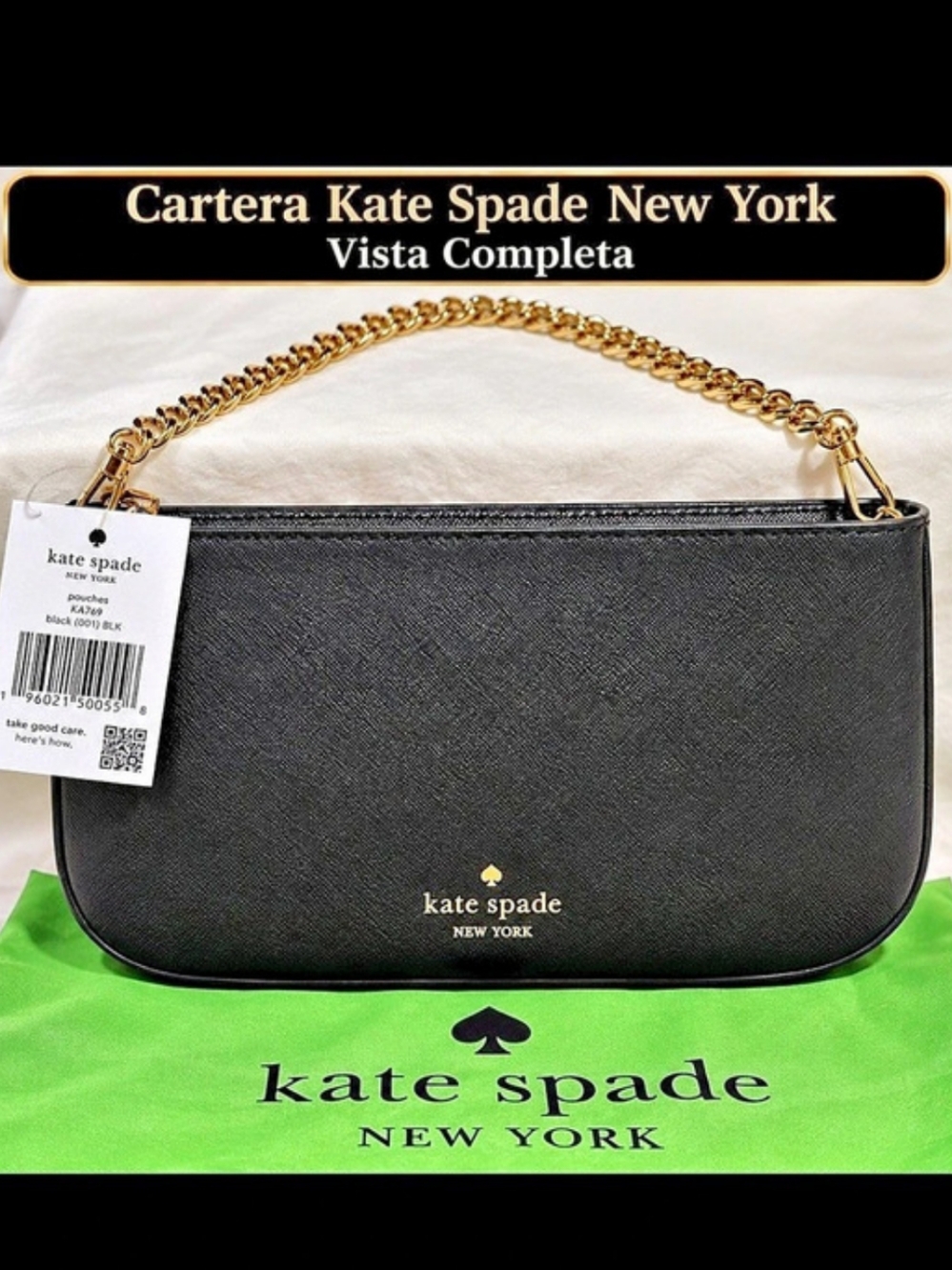 Kate Spade New York Pouches KA769 Black Shoulder Bag NWT